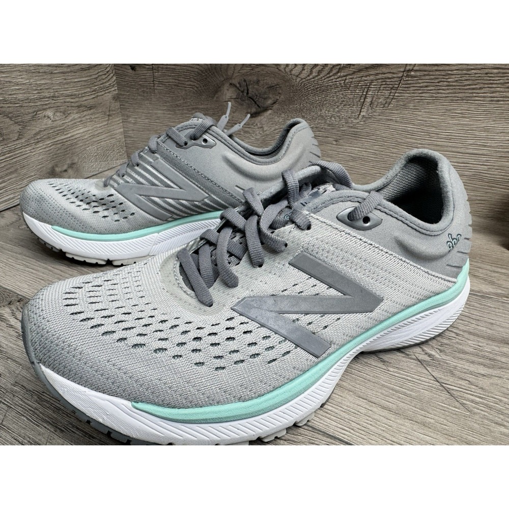 New Balance Womens 860 V10 W860P10 Gray Running Shoes Lace Up Low Top Size 8 D